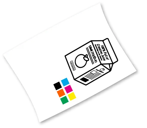 Page showing carton wireframe and colours
